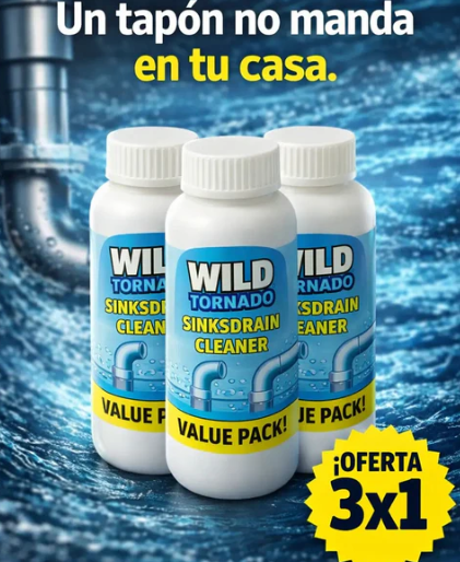 Wild Tornado™ 2x1 – Destapador de Cañerías en Minutos