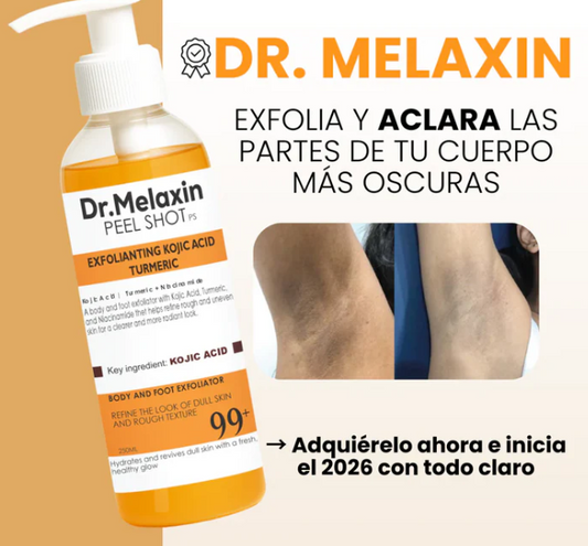 Exfoliante Melaxin - Para Aclarar Partes Oscuras - Fórmula Cúrcuma